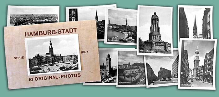 Third Reich souvenir photo set HAMBURG-Stadt